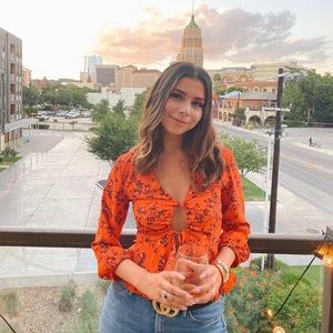 Topshop Floral Top